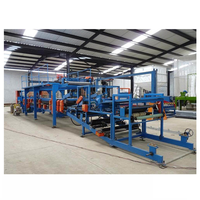 خط إنتاج لوحة ساندويتش PU 120kW غير المستمر